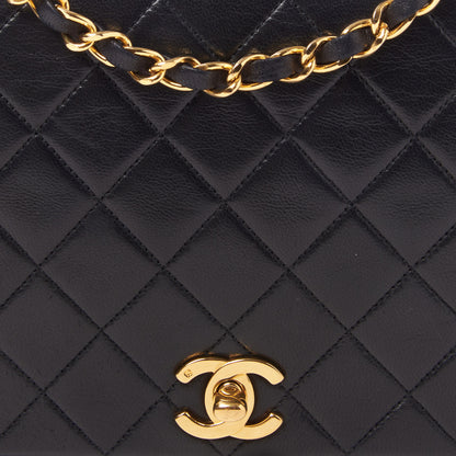 Chanel Lambskin Quilted Small Single Flap Bag Black 7 of 9