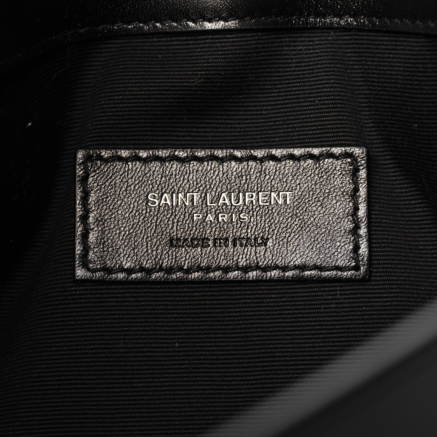Saint Laurent Patent Calfskin Monogram Uptown Clutch Black 6 of 11