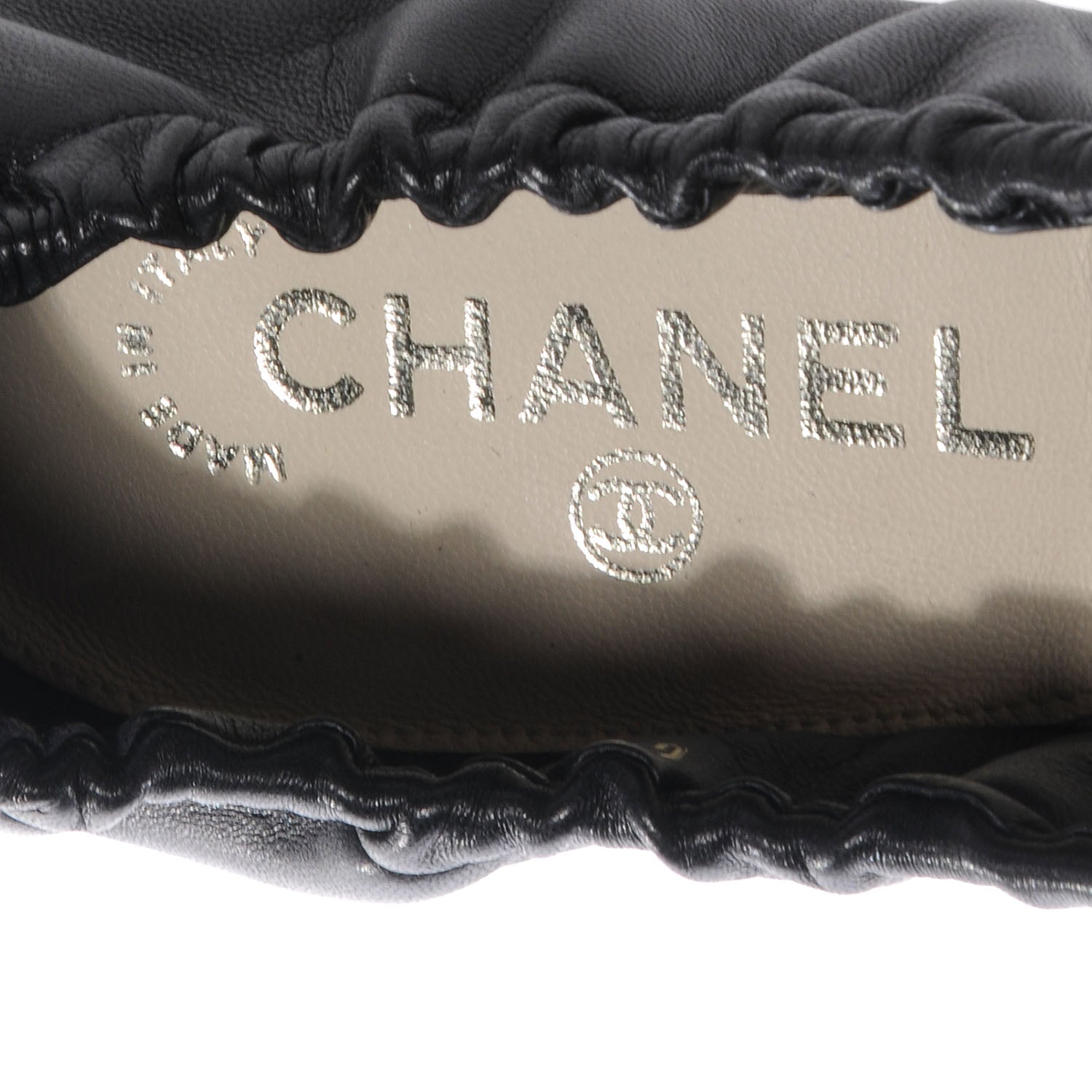 Chanel Suede Classic CC Cap Toe Ballet Flats 38 Black 5 of 7