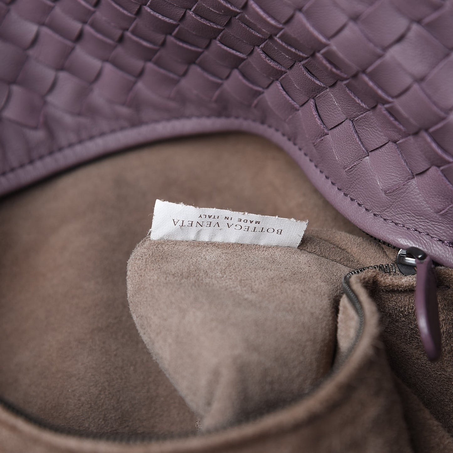 Nappa Intrecciato Large Cesta Tote Violet