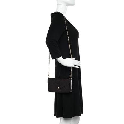 Louis Vuitton Vernis Pochette Felicie Chain Wallet Amarante 2 of 10