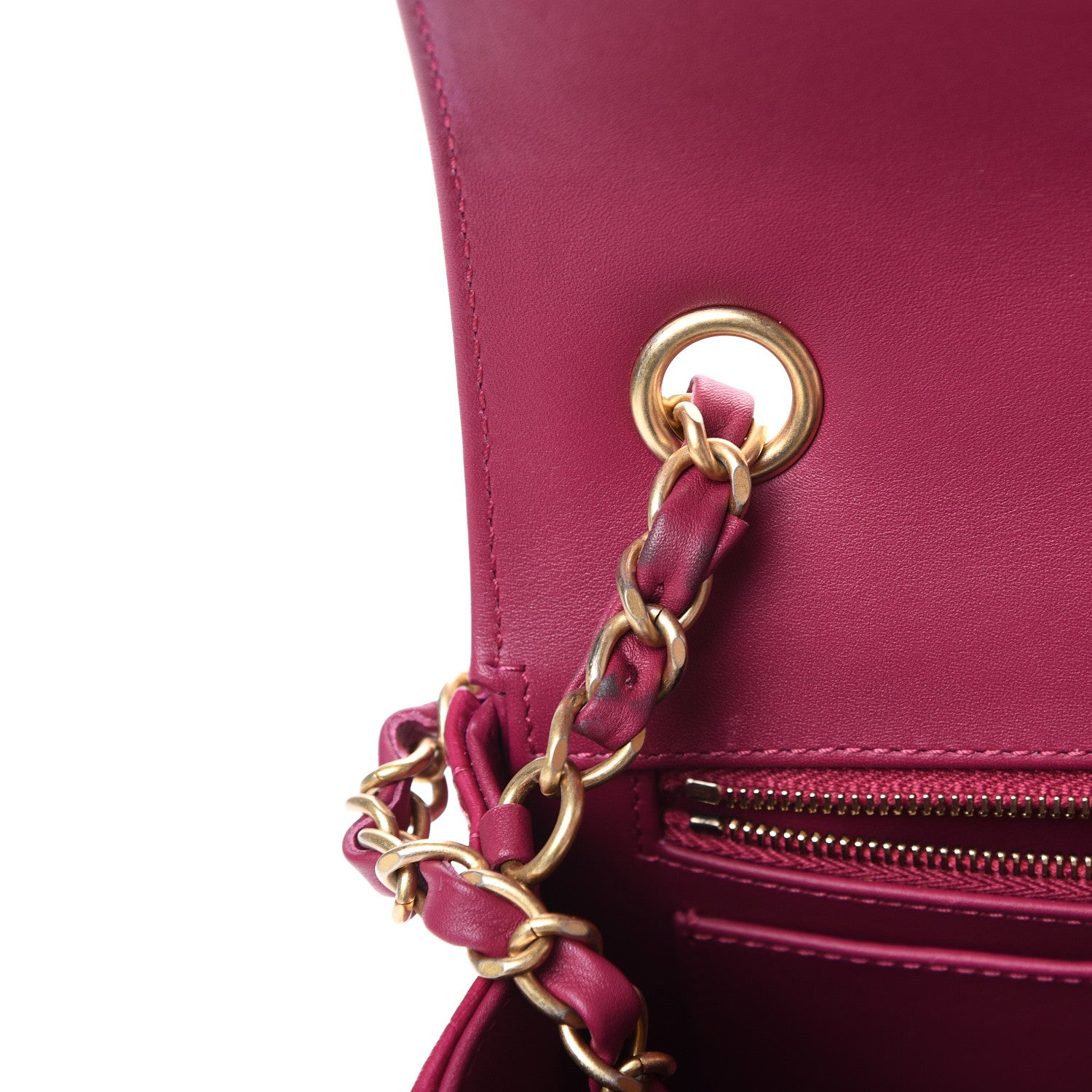 Chanel Matte Alligator Mini Flap Pink 11 of 12