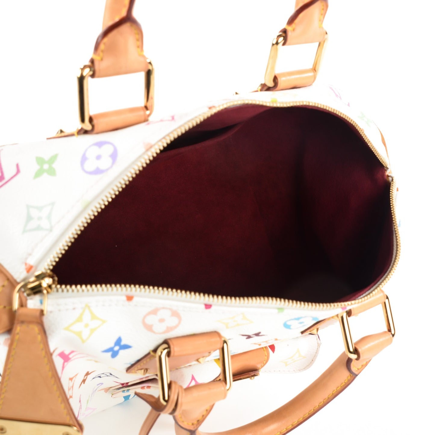 Monogram Multicolor Speedy 30 White