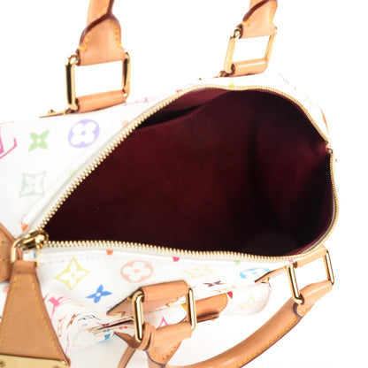 Louis Vuitton Monogram Multicolor Speedy 30 White 5 of 7