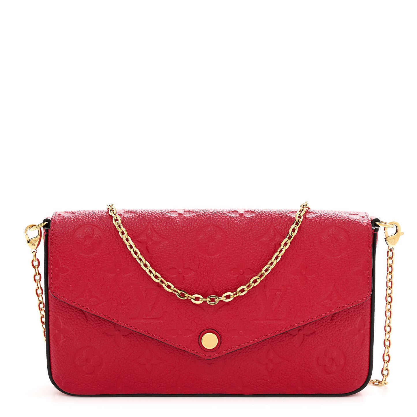 Empreinte Pochette Felicie Chain Wallet Scarlet