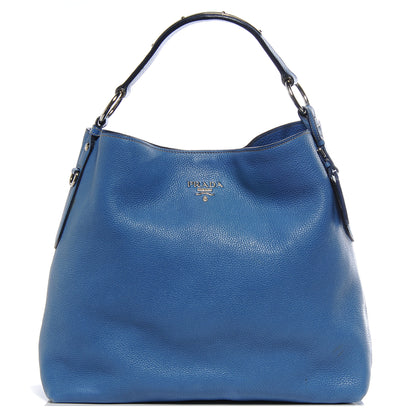 Prada Vitello Daino Hobo Cobalto 1 of 9