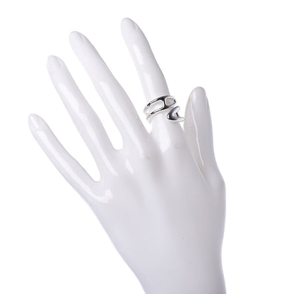 Hermes Sterling Silver Small Chaine D' Ancre Twist Ring 50 5.25 2 of 7