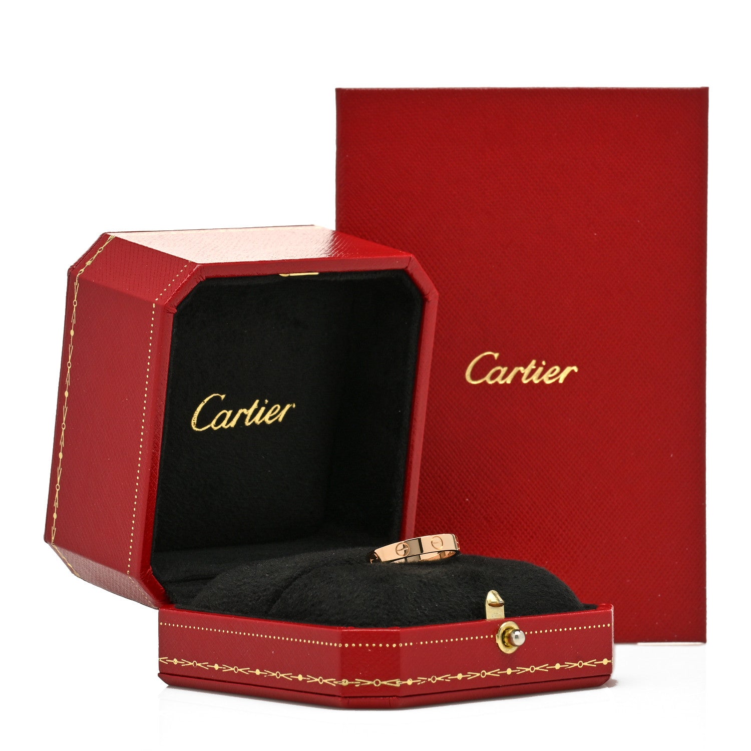 Cartier 18K Pink Gold 3.5mm LOVE Wedding Band Ring 54 7 5 of 5