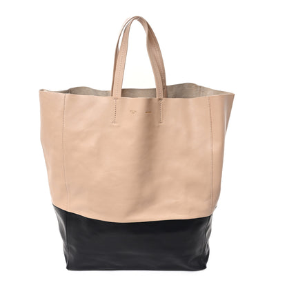 Celine Lambskin Horizontal Bi-Cabas Nude Black 1 of 14