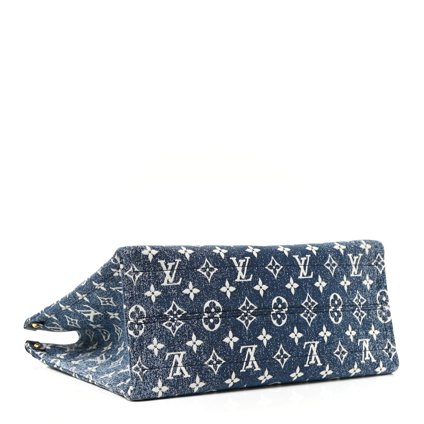 Monogram Jacquard Denim Onthego MM Bleu