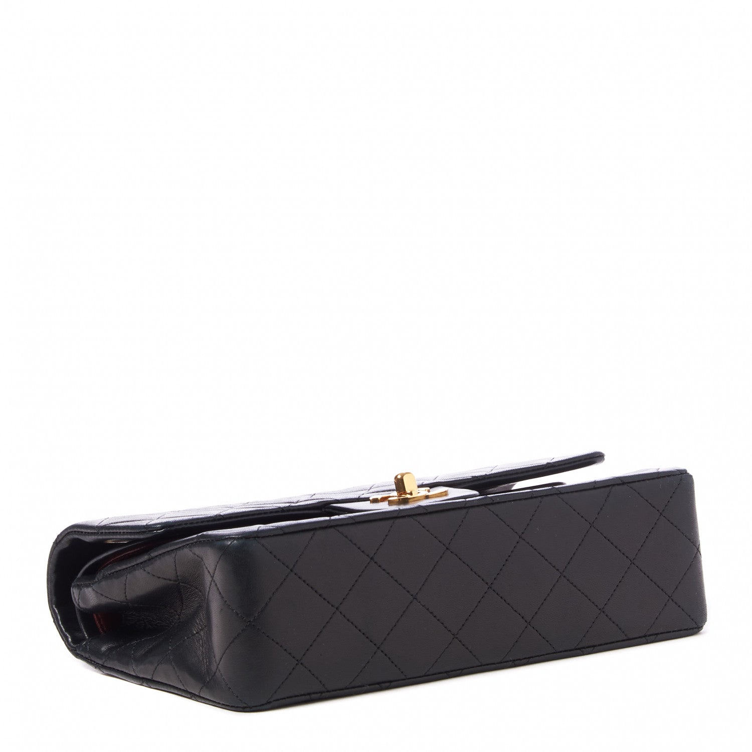 Chanel Lambskin Quilted Small Double Flap Black 3 of 9