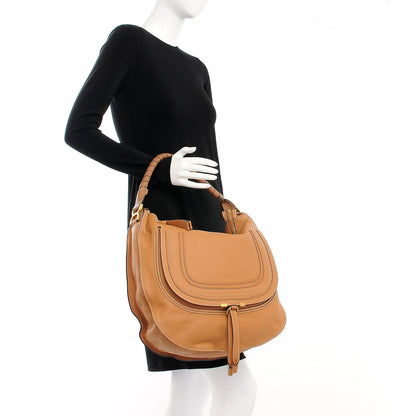 Chloe Calfskin Large Marcie Hobo Ochre 2 of 7