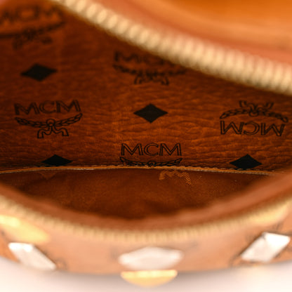 MCM Visetos Studded Small Stark Backpack Cognac 5 of 10