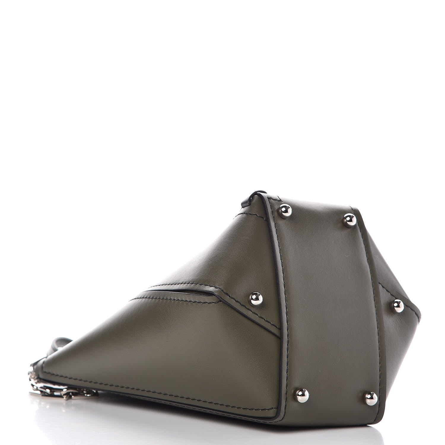 Proenza Schouler Smooth Calfskin Mini Hex Bucket Bag Cypress 4 of 6