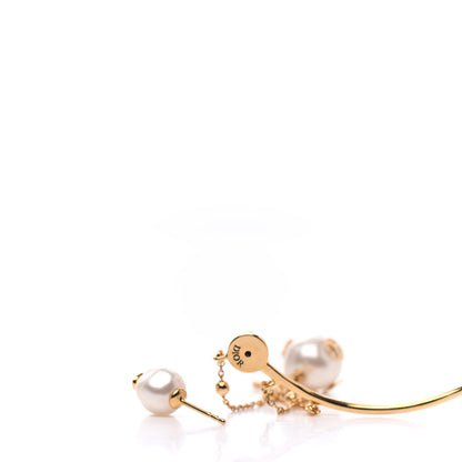 Christian Dior Pearl Shiny-D Earring Gold 3 of 3
