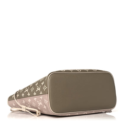 Louis Vuitton Empreinte Monogram Spring In The City Neverfull MM Kaki Beige Cream 4 of 9