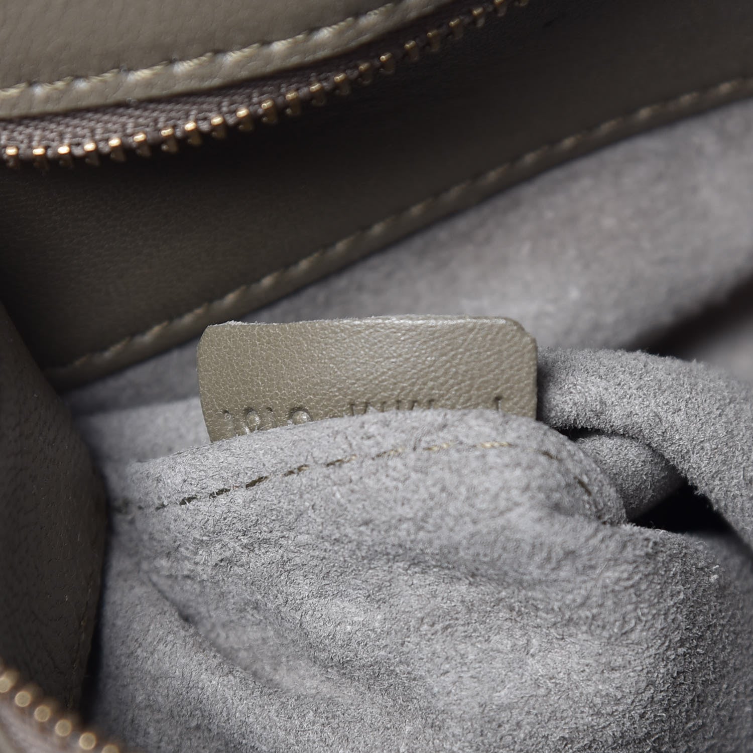 Celine Lambskin Horizontal Cabas Grey 7 of 13