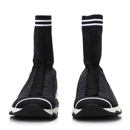 Fendi Stretch Knit Womens Sock Sneakers 36 Black 2 of 7