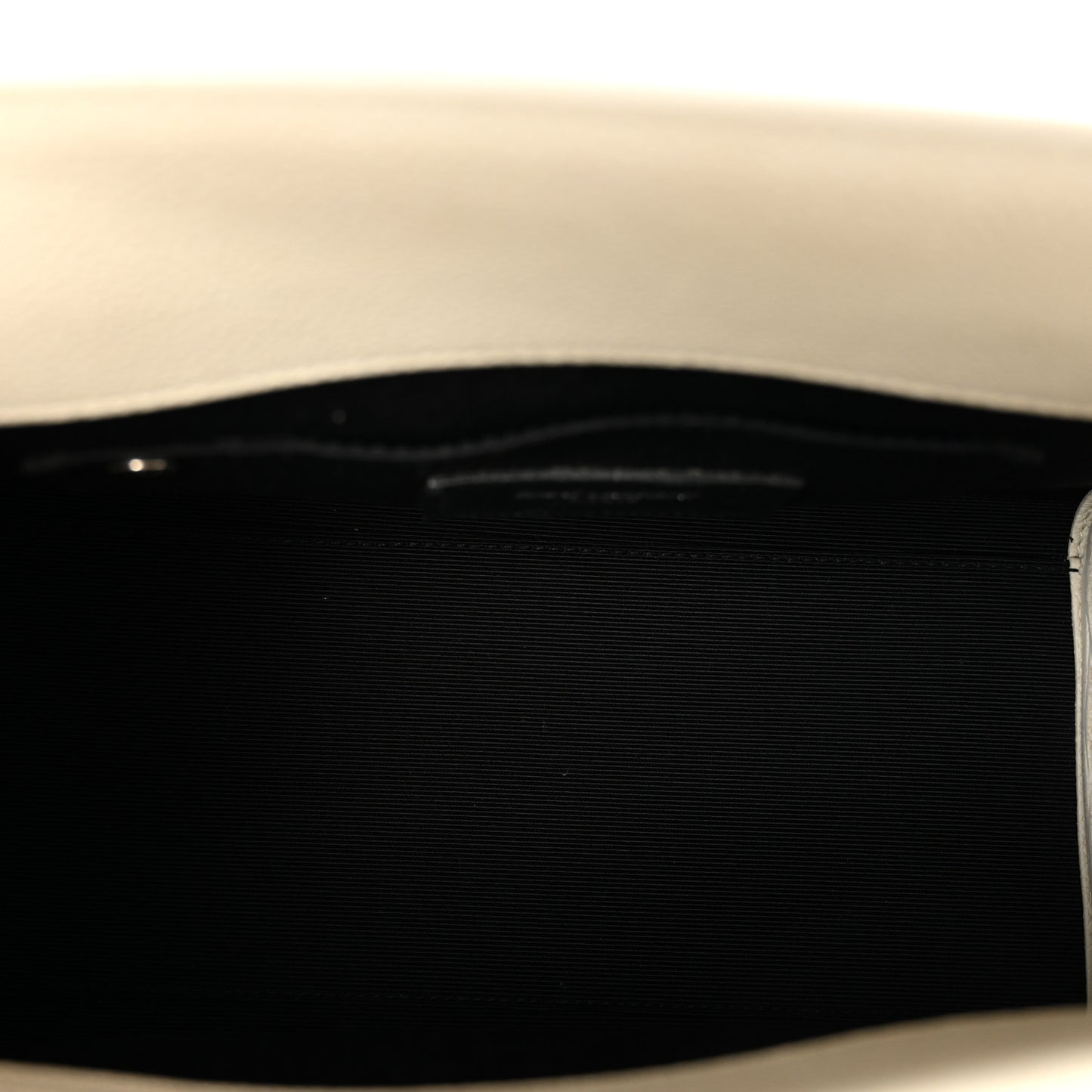 Grained Calfskin Baby Sac De Jour White