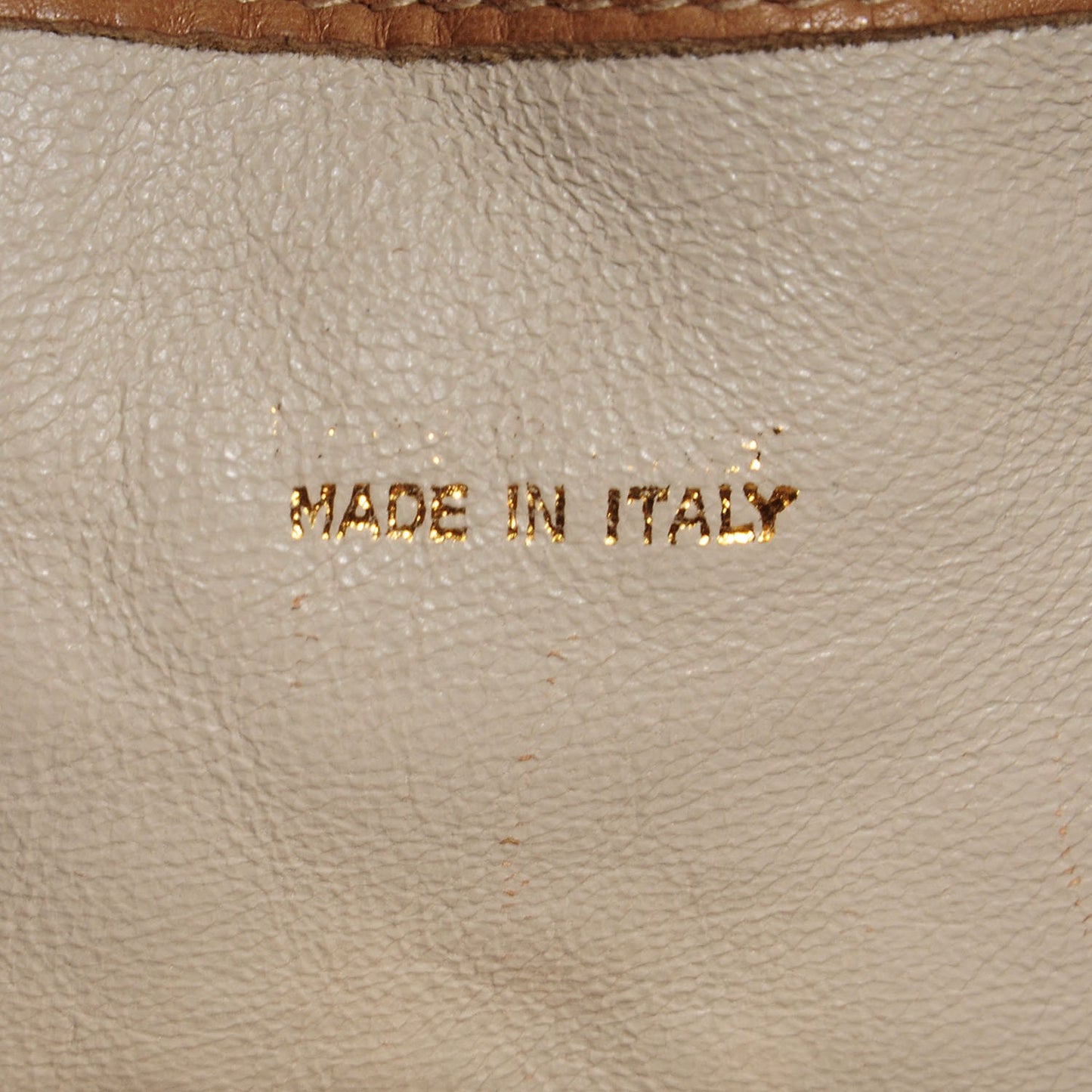 Lambskin Quilted Tassel Drawstring Pouch Beige