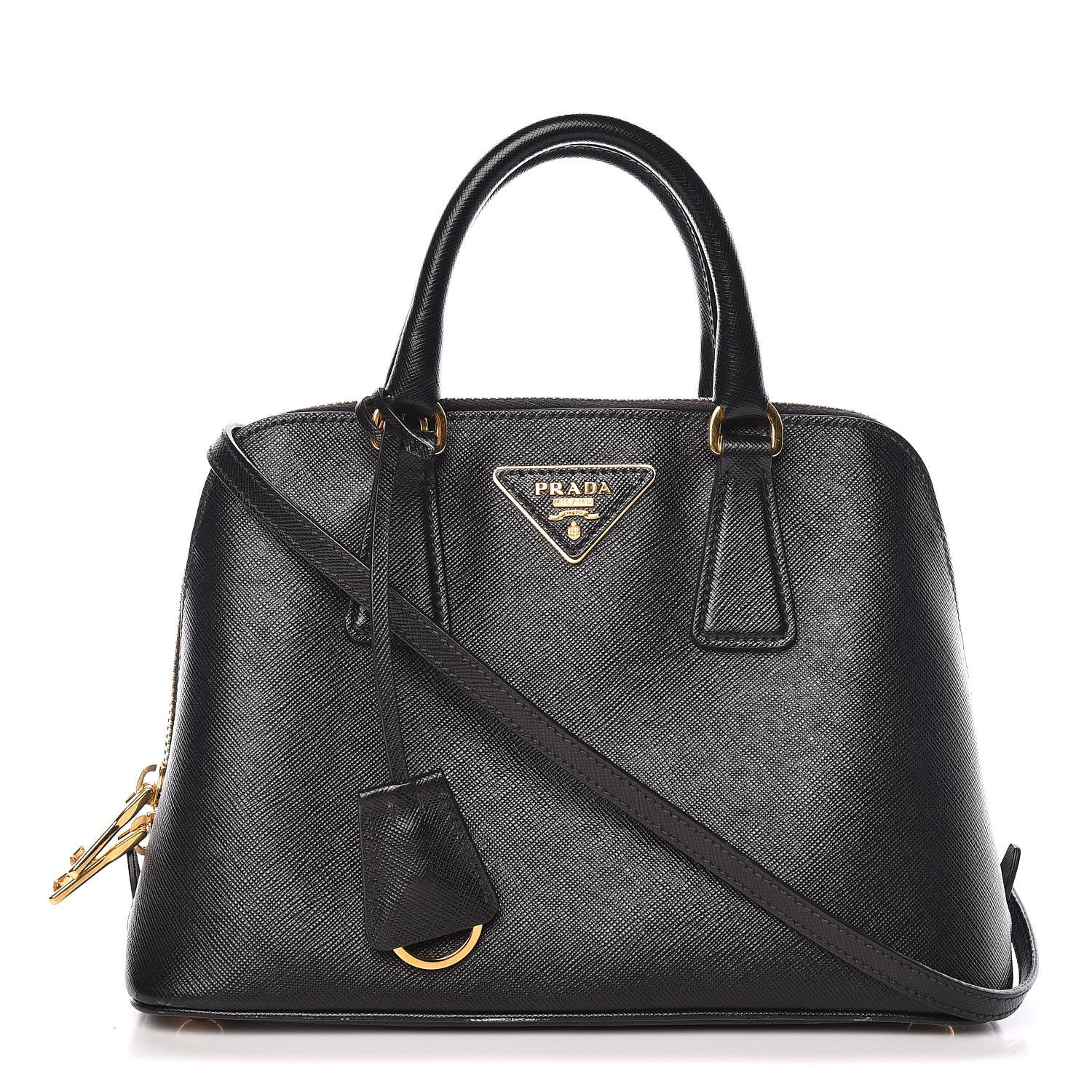 Prada Saffiano Lux Small Promenade Tote Black 1 of 14
