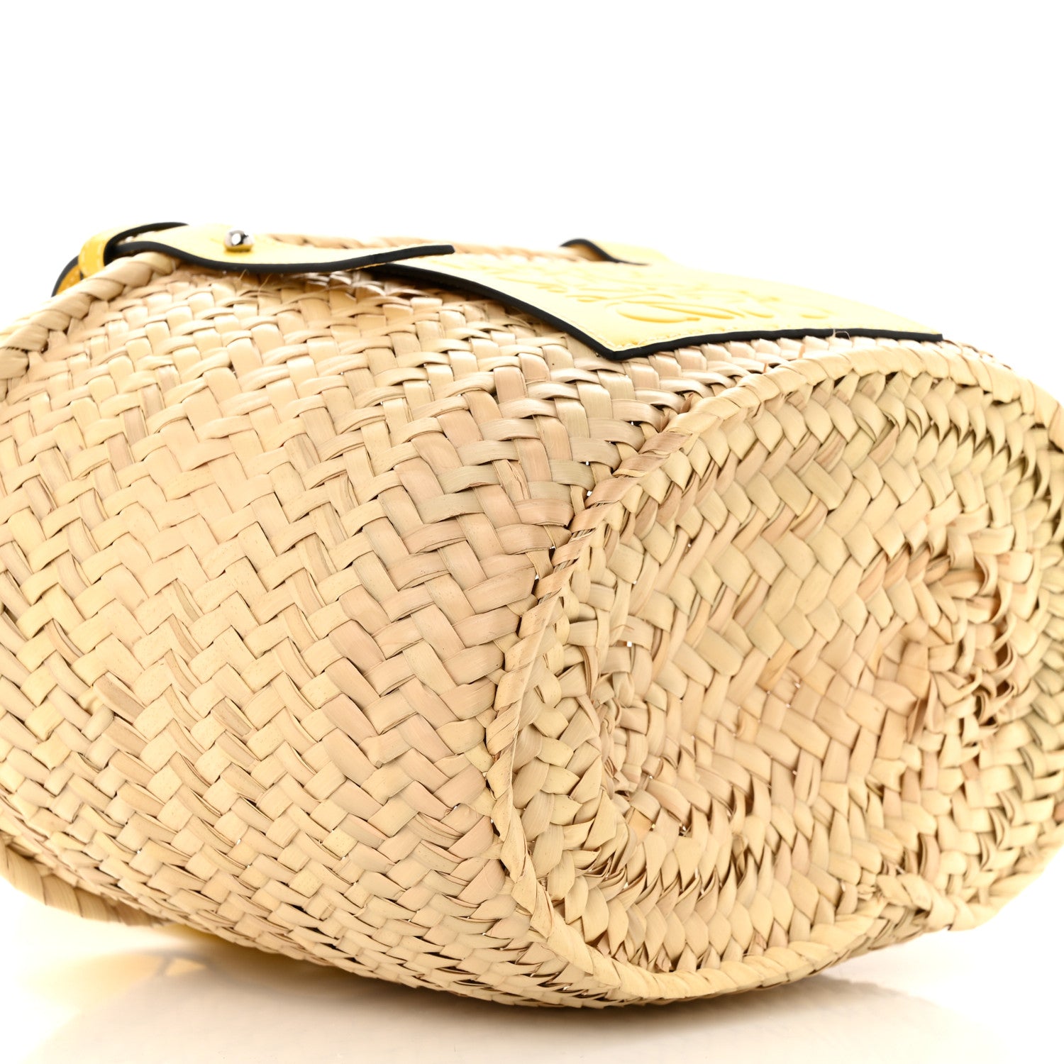 Loewe Raffia Small Basket Tote Bag Natural Yellow 8 of 9