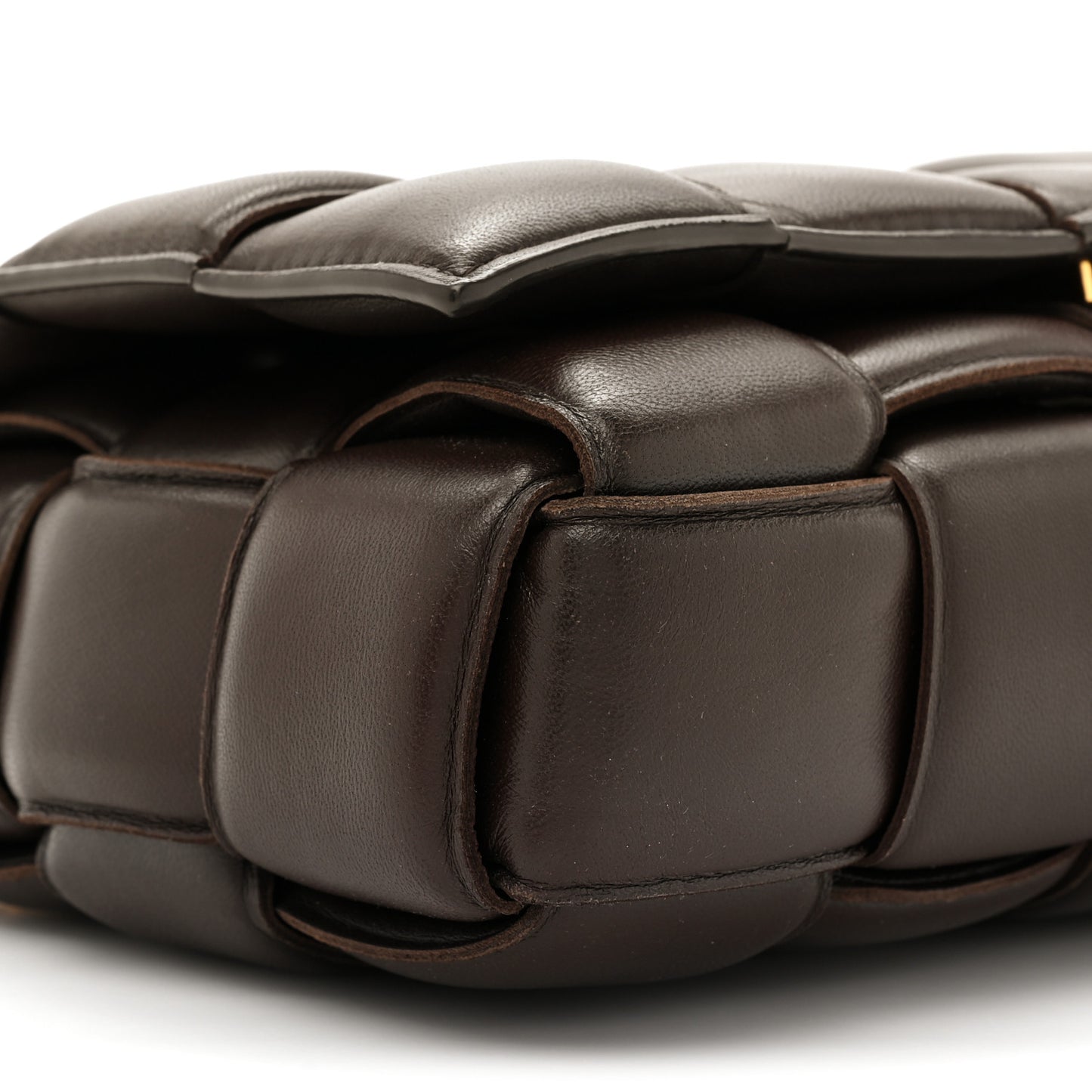 Lambskin Maxi Intreccio Padded Chain Cassette Crossbody Bag Fondant