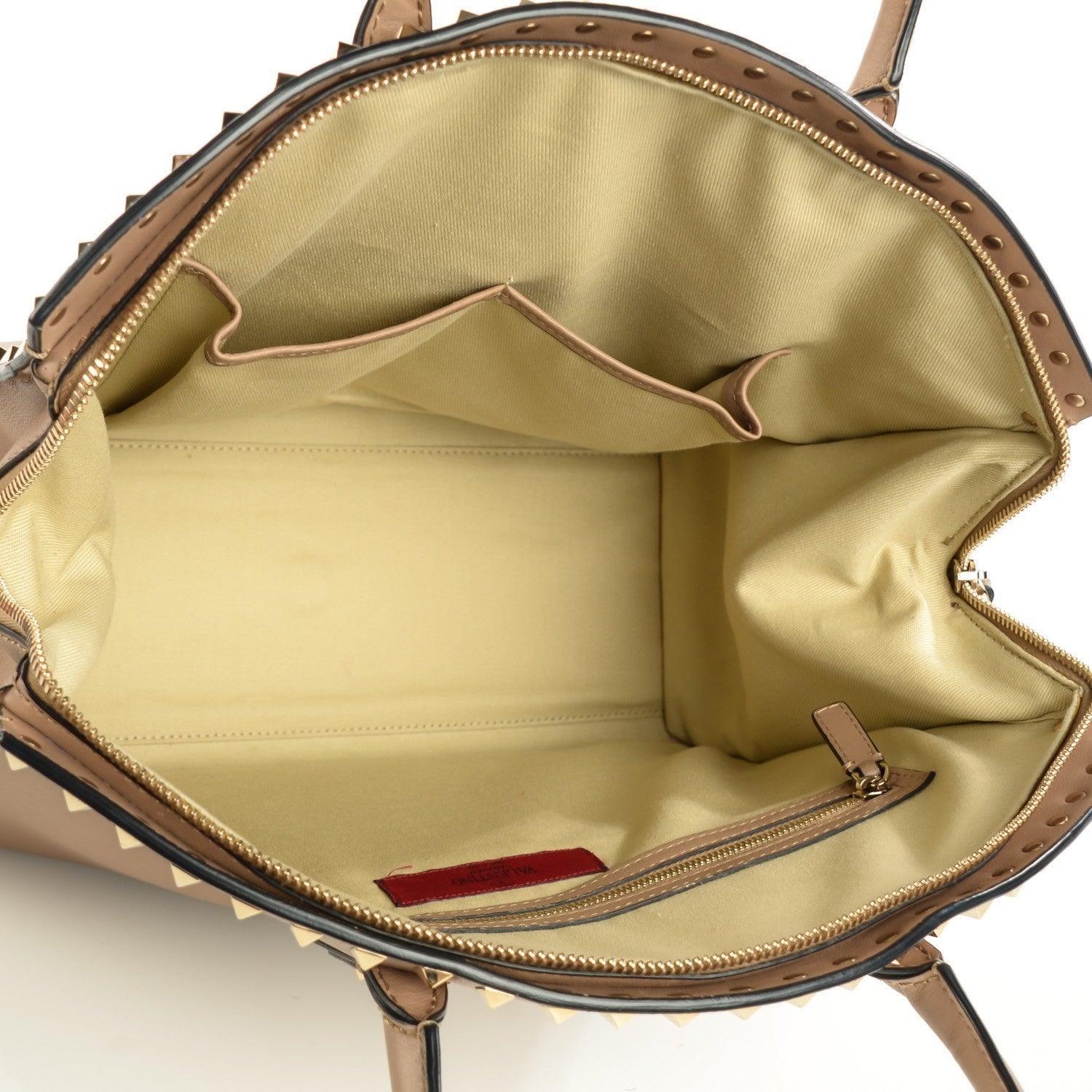 Valentino Garavani Vitello Rockstud Dome Shopper Alpaca 5 of 8