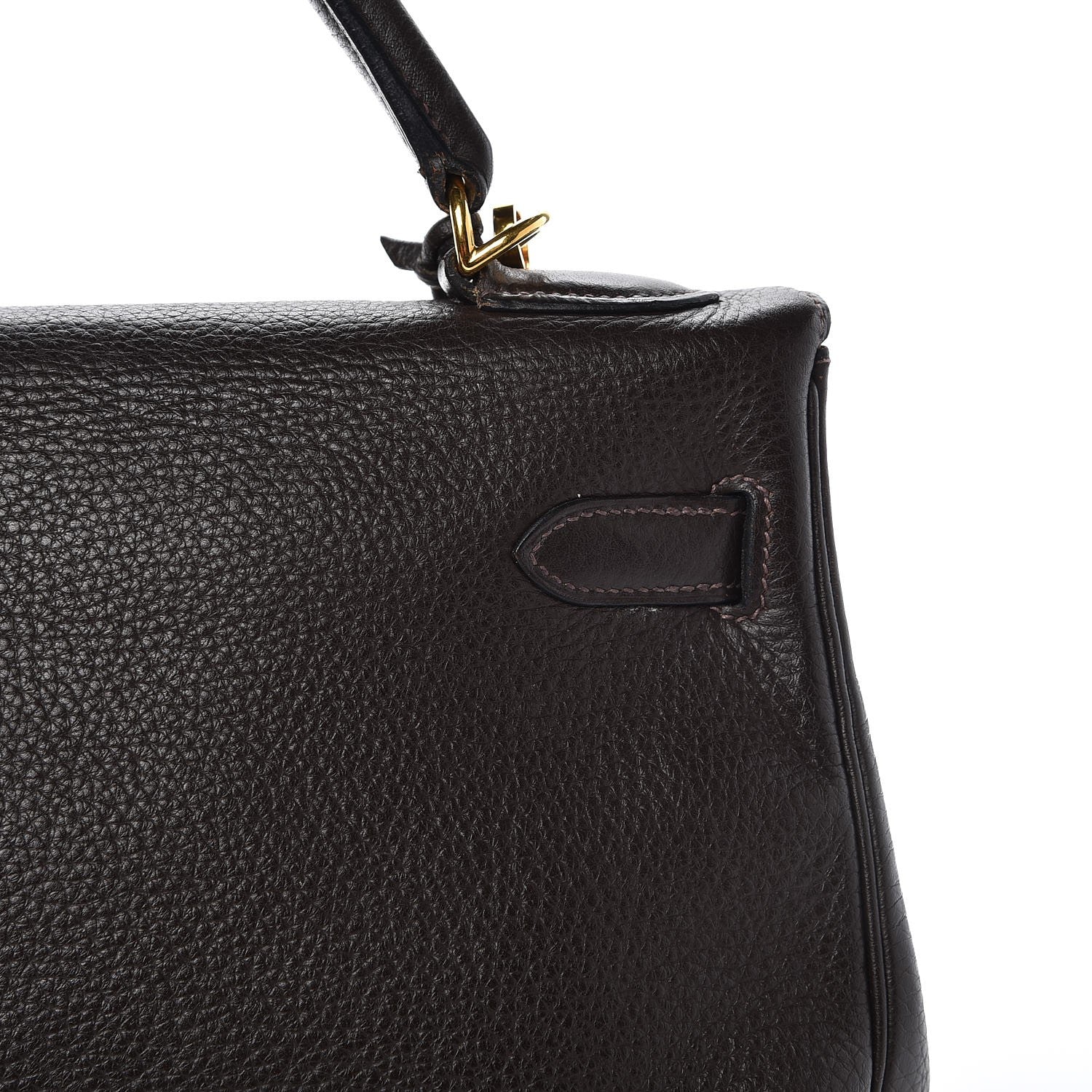 Hermes Taurillon Clemence Kelly Retourne 32 Chocolate 36 of 41