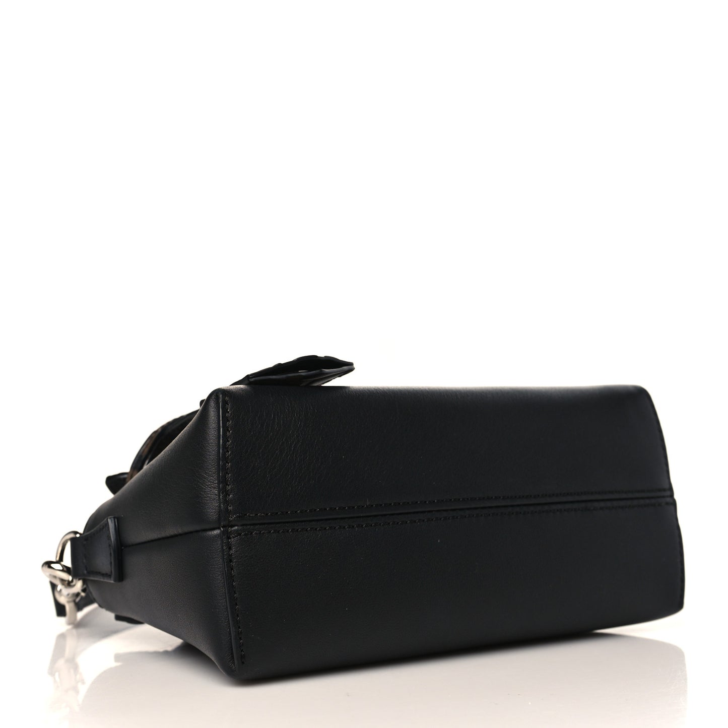Vitello Dolce Bi-Color FF 1974 Embossed Mini By The Way Boston Bag Black Maya