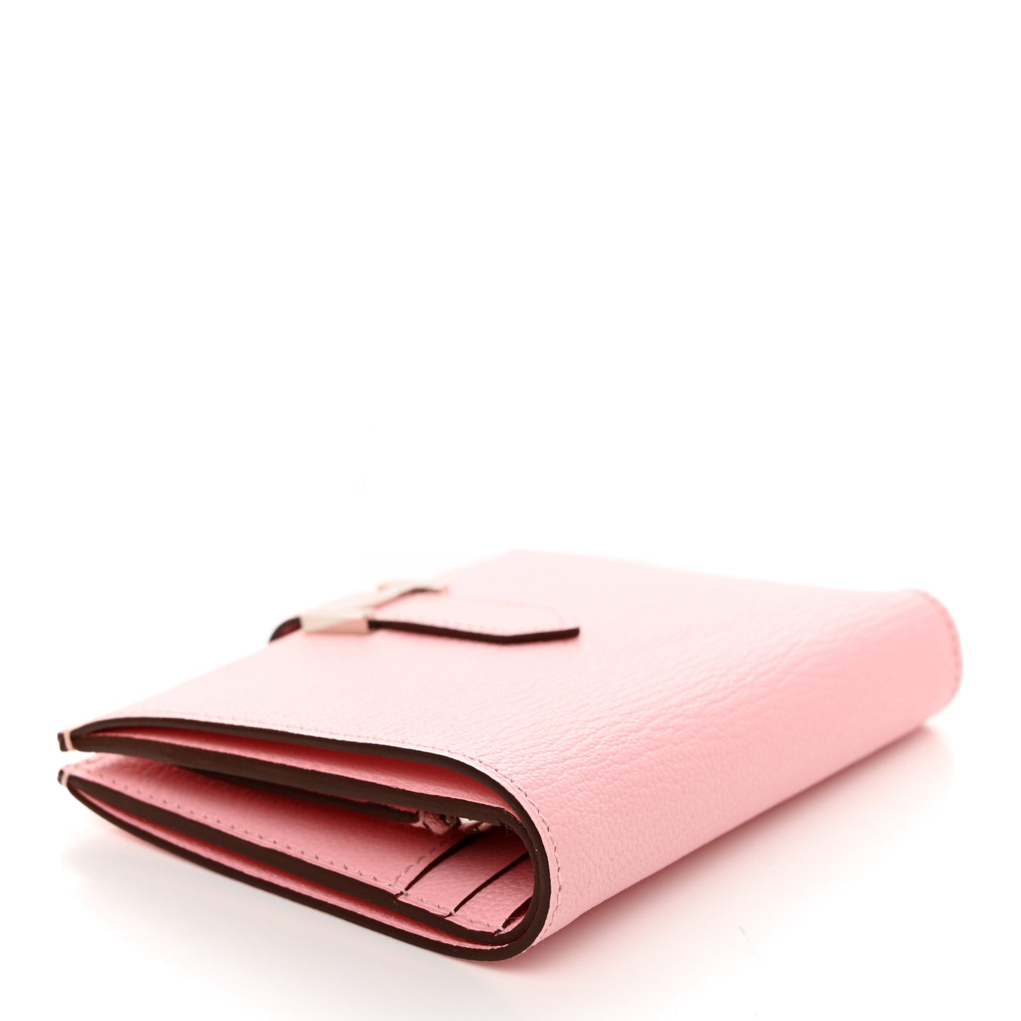 Chevre Mysore Bearn Compact Wallet Rose Sakura