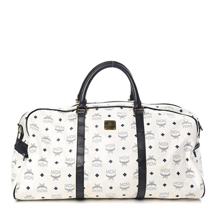 MCM Visetos Weekender Duffle Bag White 1 of 18