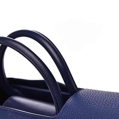Christian Dior Bullcalf Large Diorever Flap Navy 10 of 13