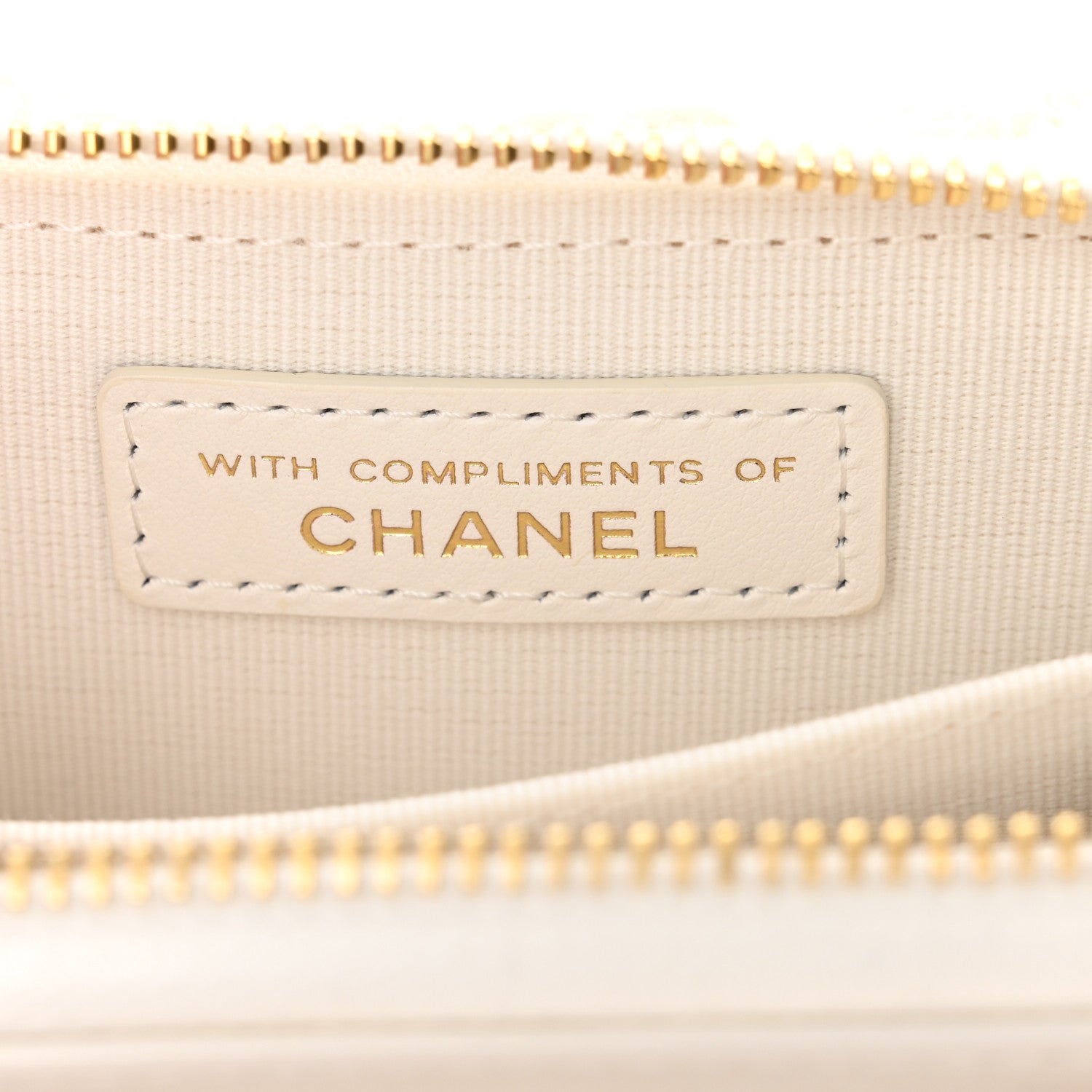 Chanel Tweed Quilted Bow Flap Card Holder On Chain White 8 of 12