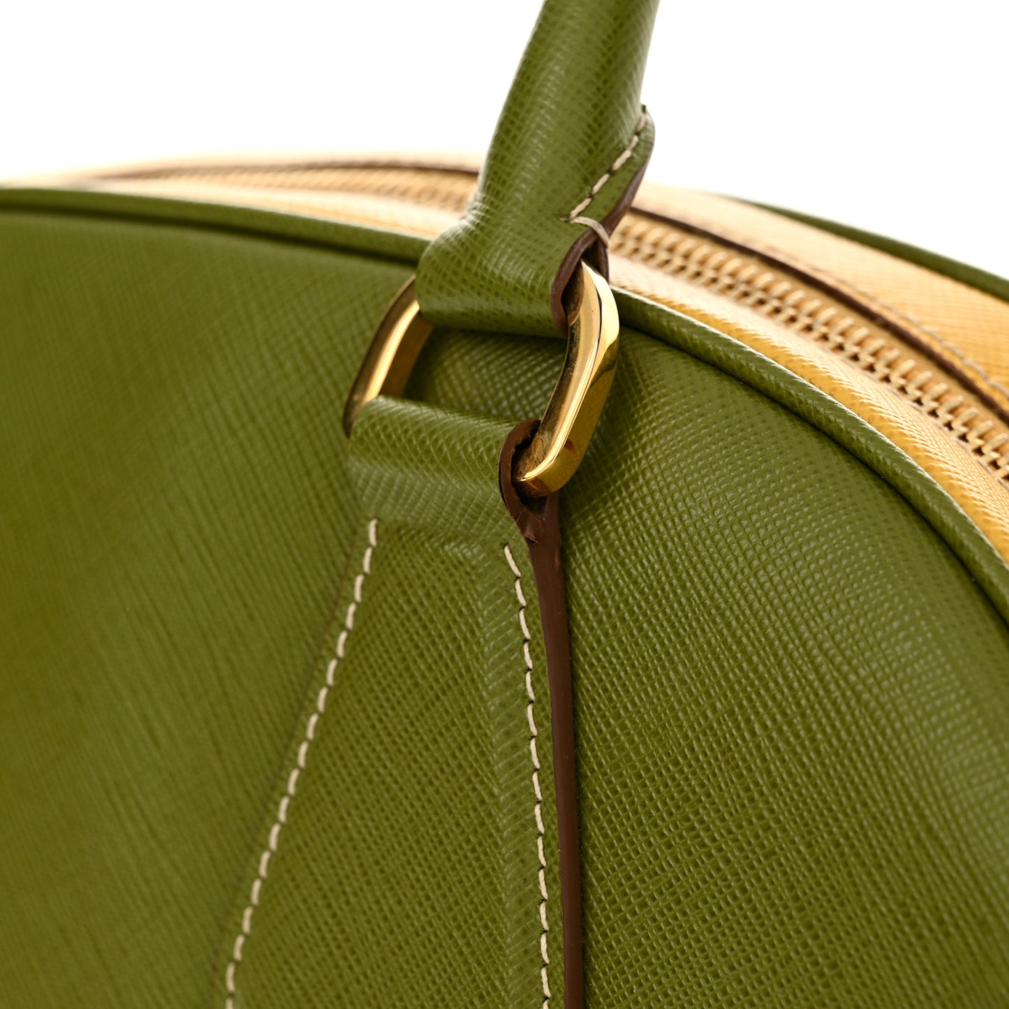 Saffiano Lux Bowling Bag Edera Mimosa