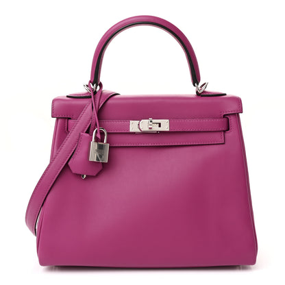 Hermes Swift Kelly Retourne 25 Rose Pourpre 1 of 11