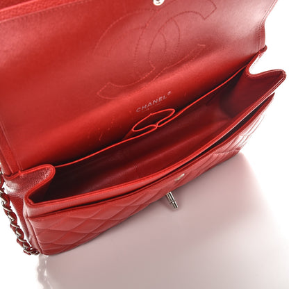 Chanel Caviar Quilted Jumbo Double Flap Red 5 of 12