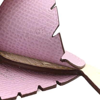 Hermes Ostrich Epsom Swift Birdy Bag Charm Mauve Sylvestre Nata Jaune Citron Magnolia Sesame 4 of 6