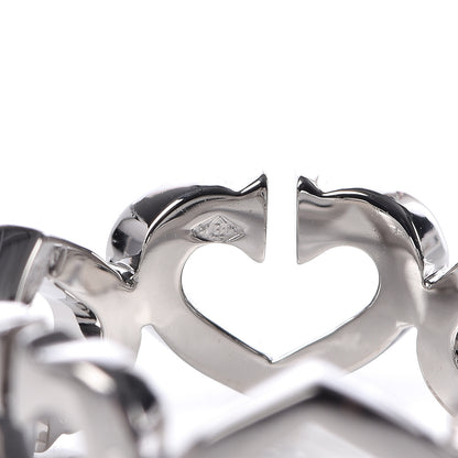 Cartier 18K White Gold Diamond Hearts and Symbols Ring 50 5.25 4 of 6