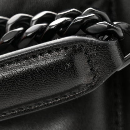 Saint Laurent Lambskin Quilted Monogram Monochrome Medium Loulou Puffer Chain Satchel Black 11 of 11