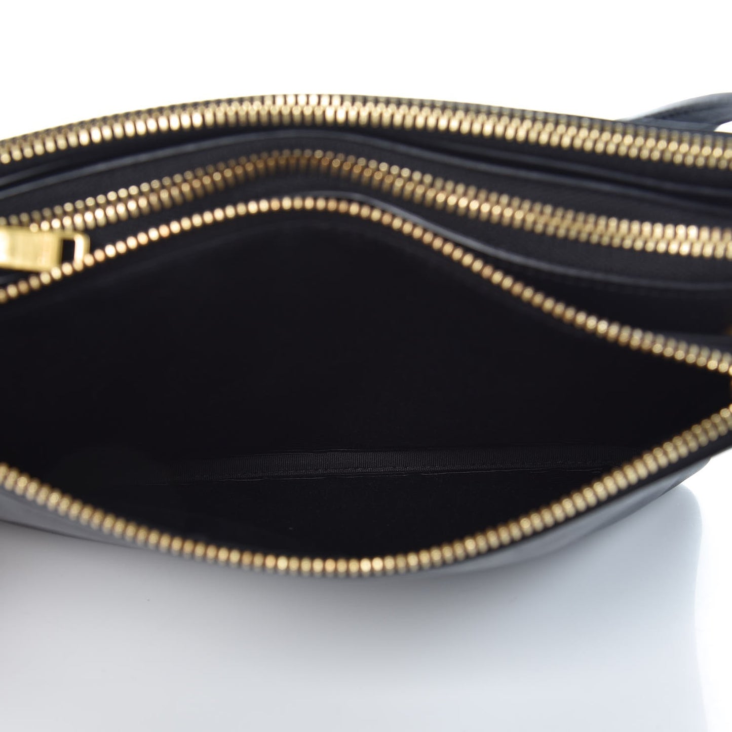 Lambskin Small Trio Crossbody Bag Black