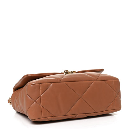 Chanel Lambskin Quilted Medium Chanel 19 Flap Brown 4 of 10