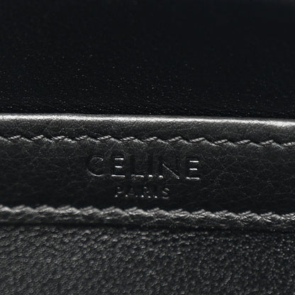 Celine Calfskin Triomphe Embossed Medium Messenger Bag Black 6 of 11