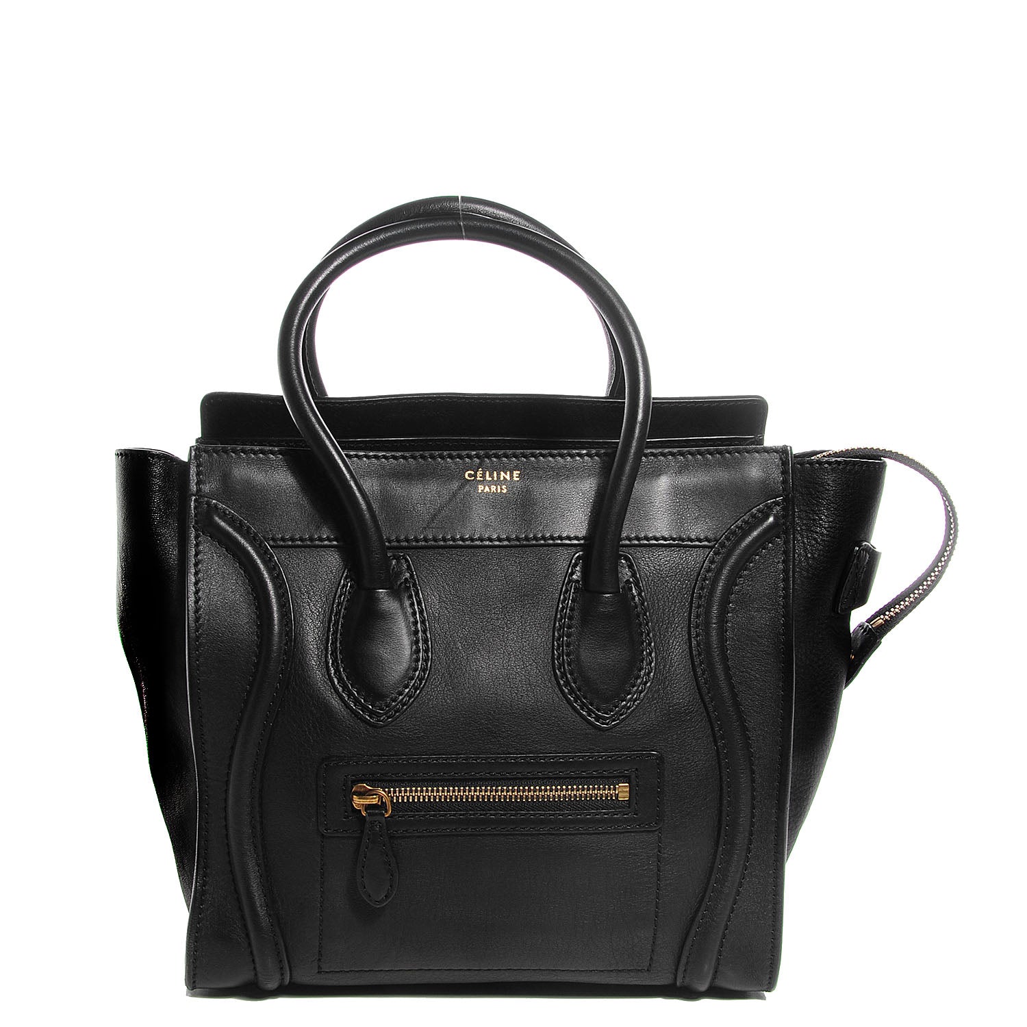 Celine Smooth Calfskin Micro Luggage Black 1 of 9
