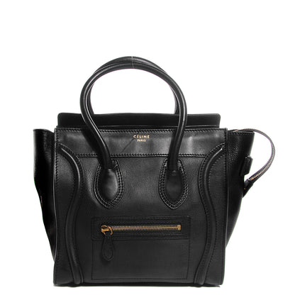 Celine Smooth Calfskin Micro Luggage Black 1 of 9