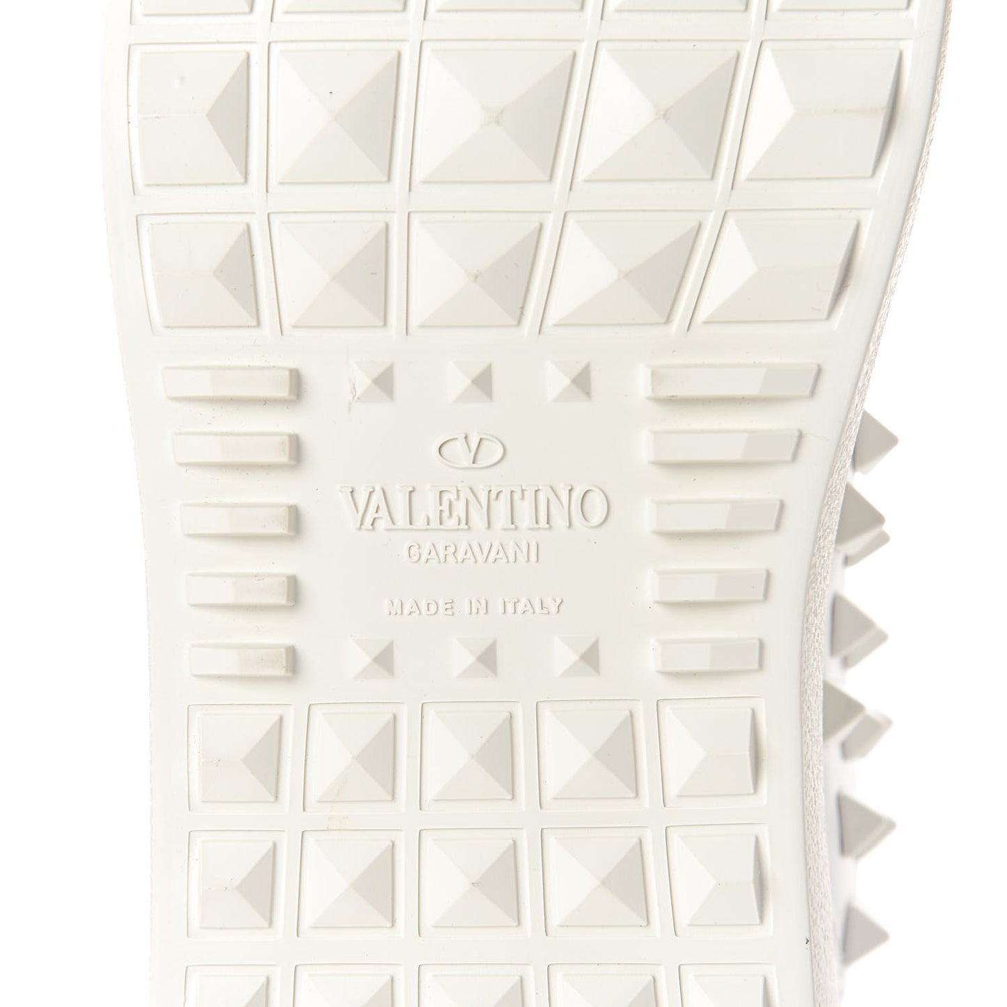 Calfskin Rock Be Low Top Sneakers 36 White