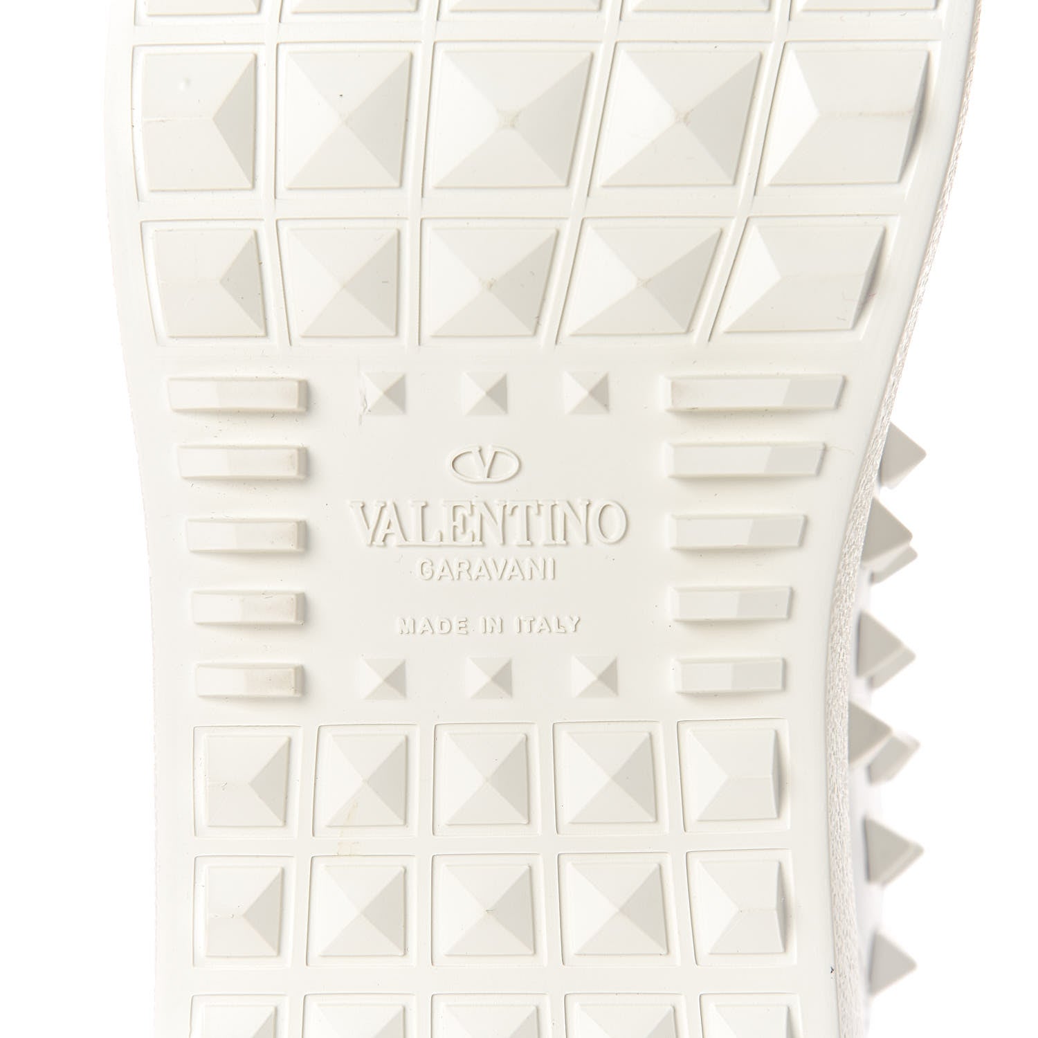 Valentino Garavani Calfskin Rock Be Low Top Sneakers 36 White 7 of 11