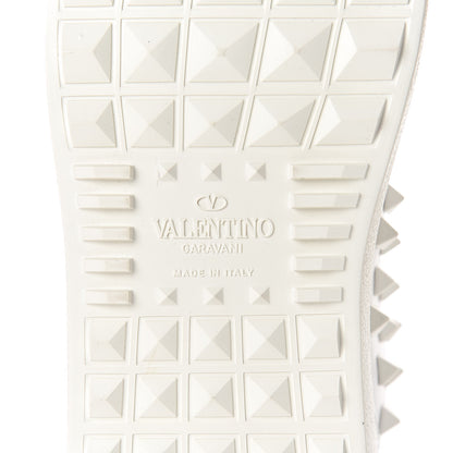 Valentino Garavani Calfskin Rock Be Low Top Sneakers 36 White 7 of 11