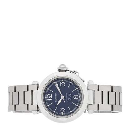 Cartier Stainless Steel 35mm Pasha C Big Date Automatic Watch Blue 2 of 4