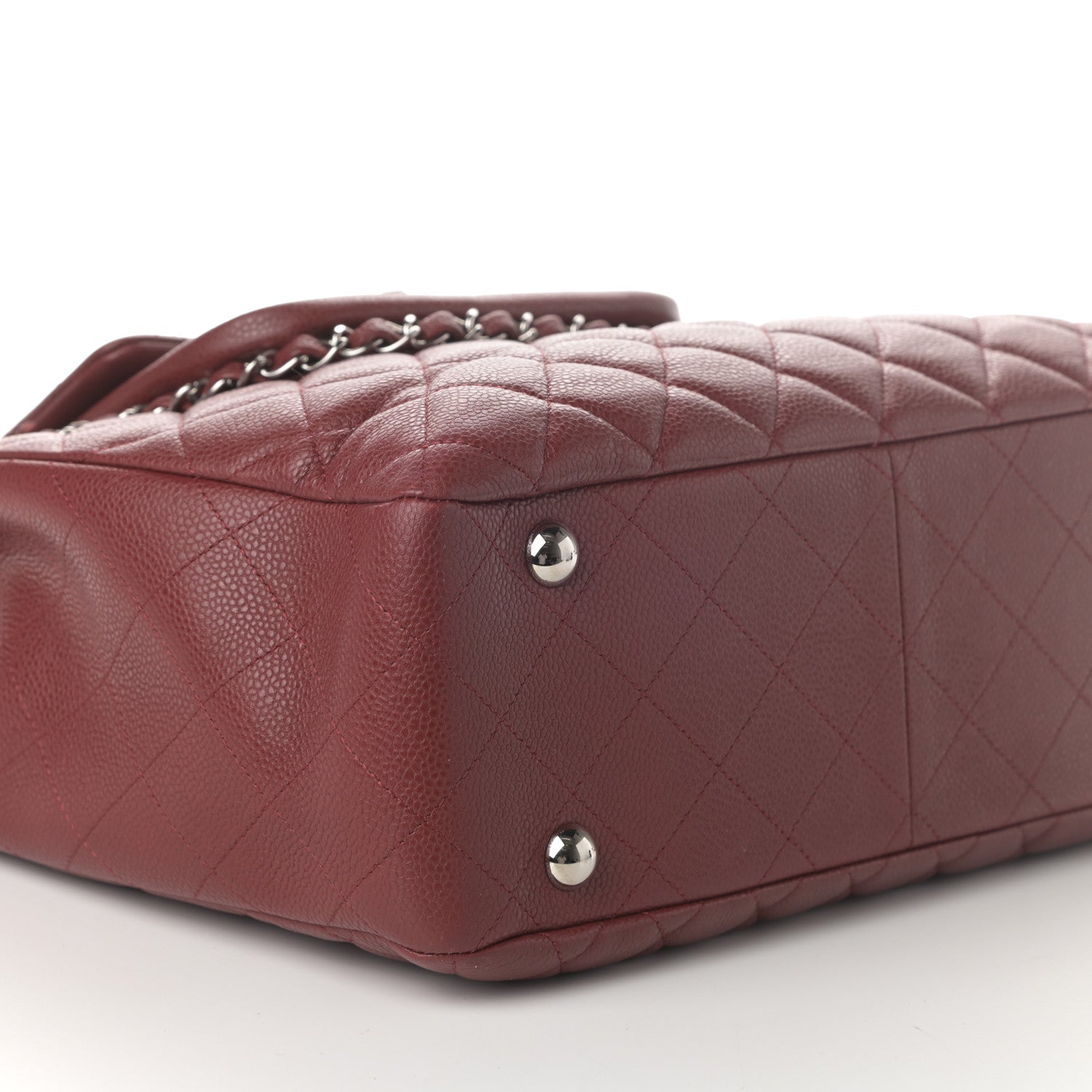 Chanel Caviar Quilted Flap Tote Red 9 of 10